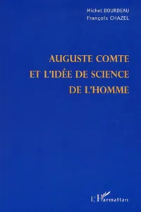 AUGUSTE COMTE ET L'IDÉE DES SCIENCES DE L'HOMME_cover