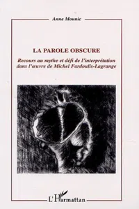 LA PAROLE OBSCURE_cover