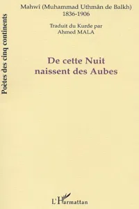 DE CETTE NUIT NAISSENT DES AUBES_cover