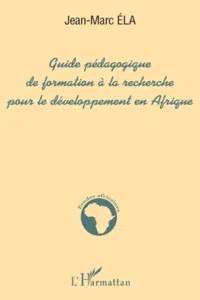 GUIDE PÉDAGOGIQUE DE FORMATION À LA RECHERCHE POUR LE DÉVELO_cover