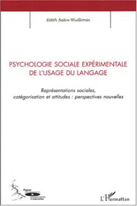 Psychologie sociale expérimentale de l'usage du langage_cover