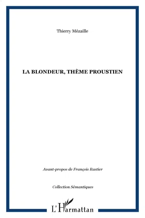 La blondeur, thème proustien