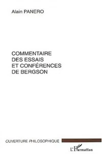 Commentaire des essais et conférences de Bergson_cover