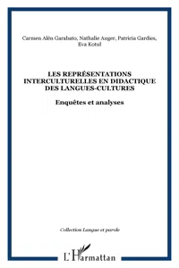 Les Représentations interculturelles en didactique des langues-cultures_cover