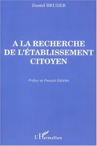 A LA RECHERCHE DE L'ÉTABLISSEMENT CITOYEN_cover