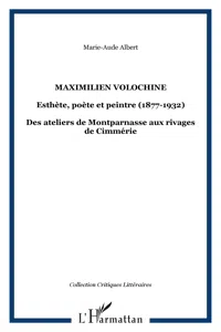 MAXIMILIEN VOLOCHINE_cover