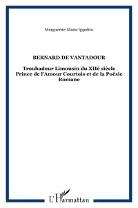 BERNARD DE VANTADOUR_cover