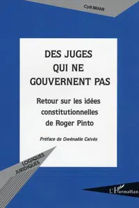 Des juges qui ne gouvernent pas_cover