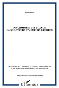 Psychologie des grands calculateurs et joueurs d'échecs_cover