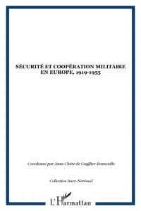 Sécurité et coopération militaire en Europe, 1919-1955_cover