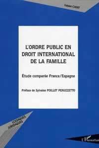 L'ordre public en droit international de la famille_cover