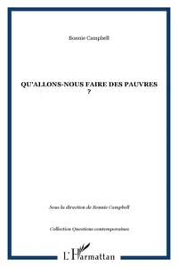 Qu'allons-nous faire des pauvres ?_cover