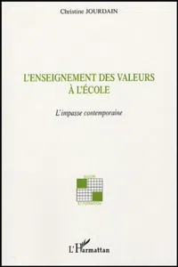 L'enseignement des valeurs à l'école_cover