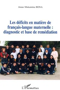 Les déficits en matière de français-langue maternelle : diagnostic et base de remédiation_cover