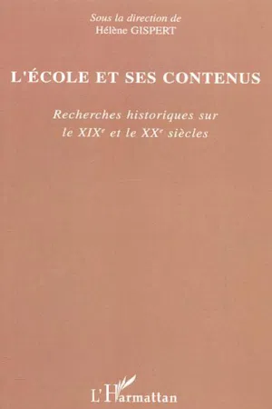 L'école et ses contenus