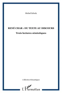 René Char : du texte au discours_cover