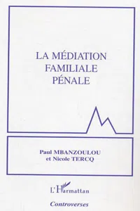 La médiation familiale pénale_cover