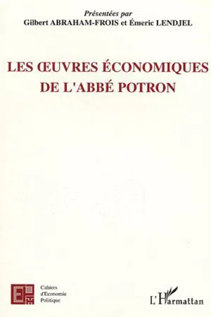 Les œuvres économiques de l'Abbé Potron