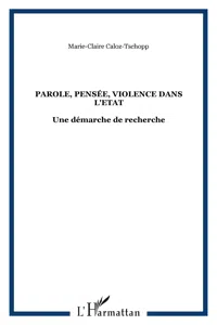 Parole, pensée, violence dans l'Etat_cover