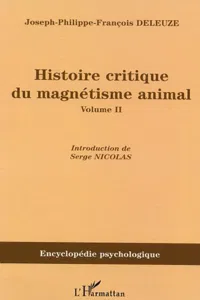 Histoire critique du magnétisme animal_cover