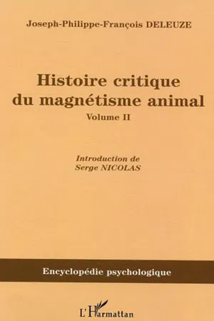 Histoire critique du magnétisme animal