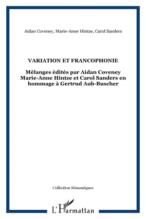 Variation et francophonie