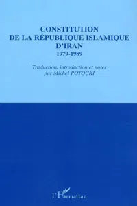 Constitution de la République islamique d'Iran 1979-1989_cover