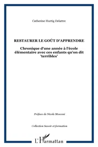 Restaurer le goût d'apprendre_cover