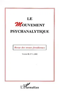 Le mouvement psychanalytique Vol. III, 1_cover