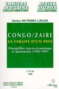 CONGO/ZAÏRE LA FAILLITE D'UN PAY_cover