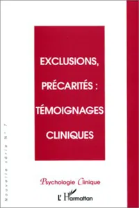 EXCLUSIONS, PRÉCARITÉS : TÉMOIGNAGES CLINIQUES_cover