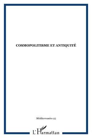 Cosmopolitisme et antiquité