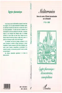 Egypte pharaonique : déconcentration, cosmopolitisme_cover