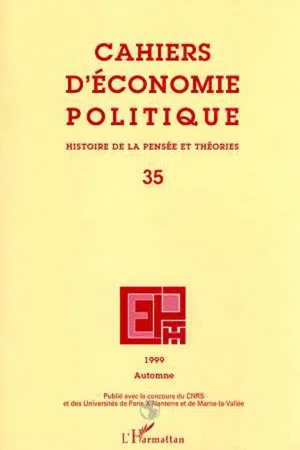 Cahiers d'économie politique n°35