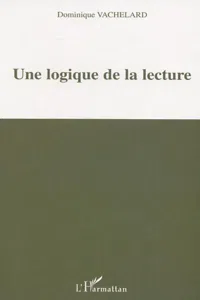 Une logique de la lecture_cover