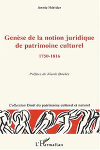 Genèse de la notion juridique de patrimoine culturel_cover