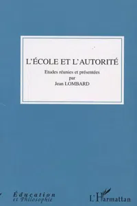 L'école et l'autorité_cover