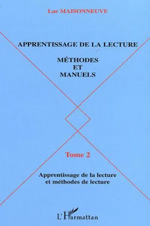 APPRENTISSAGE DE LA LECTURE