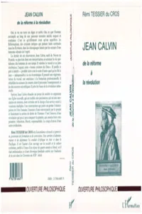 JEAN CALVIN DE LA REFORME A LA REVOLUTION_cover