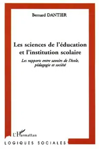 LES SCIENCES DE L'ÉDUCATION ET L'INSTITUTION SCOLAIRE_cover