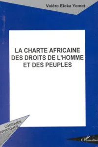 La charte africaine des droits de l'homme et des peuples_cover