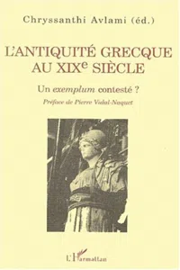 L'ANTIQUITÉ GRECQUE AU XIXe SIÉCLE_cover