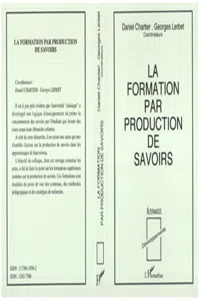 La formation par production de savoirs_cover