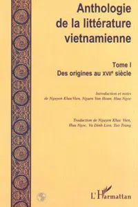 ANTHOLOGIE DE LA LITTÉRATURE VIETNAMIENNE_cover