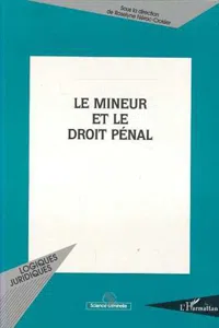 Le mineur et le droit pénal_cover