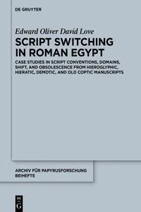 Script Switching in Roman Egypt_cover