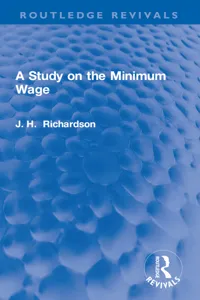 A Study on the Minimum Wage_cover