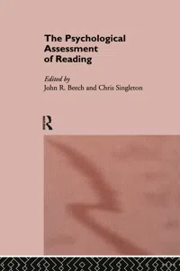 The Psychological Assessment of Reading_cover