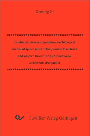 Combined releases of predators for biological control of spider mites Tetranychus urticae Koch and western flower thrips Frankliniella occidentals (Pergande)