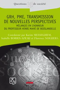 GRH, PME, Transmission - De nouvelles perspectives_cover